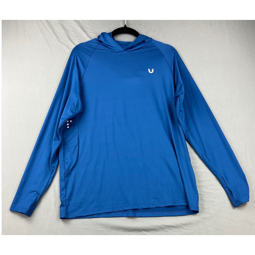 Northyard Sun Protection Hoodie Mens Medium Blue NWT SPF 50+ UV Fishing Hiking
